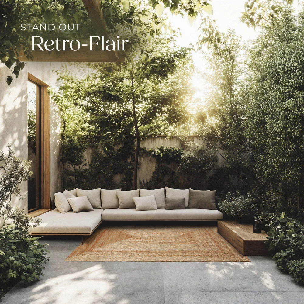 Glim Medium Jute Woven Rug - Brown