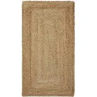 Glim Small Jute Woven Rug - Brown