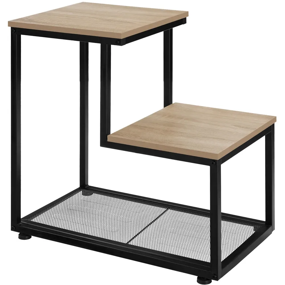 Halifax 2 Shelf Bedside Table - Brown, Oak