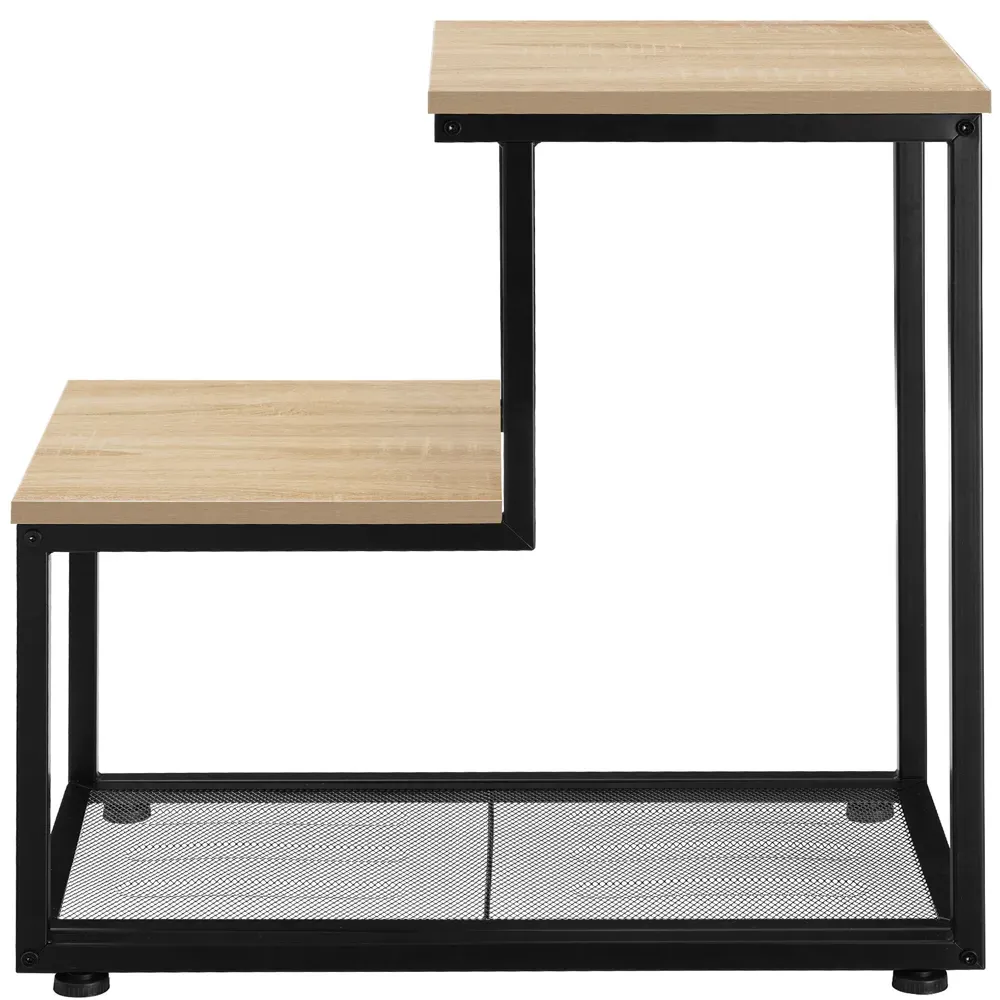 Halifax 2 Shelf Bedside Table - Brown, Oak