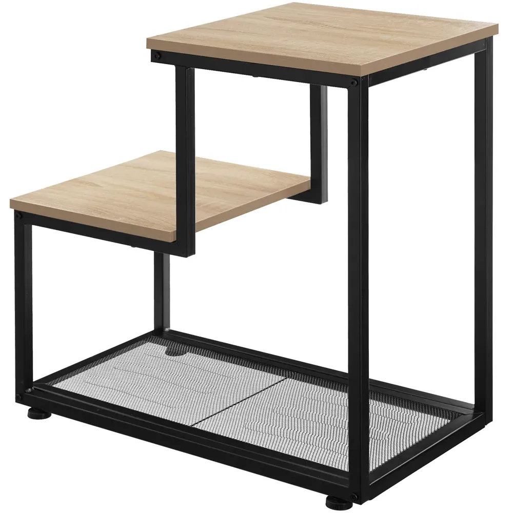 Halifax 2 Shelf Bedside Table - Brown, Oak