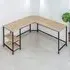 Hamilton 2 Shelf L-Shaped Corner Desk - Oak Sonoma