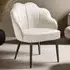 Hellen Accent Chair - Cream, Velvet