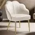 Hellen Set of 6 Accent Chairs - Cream, Velvet