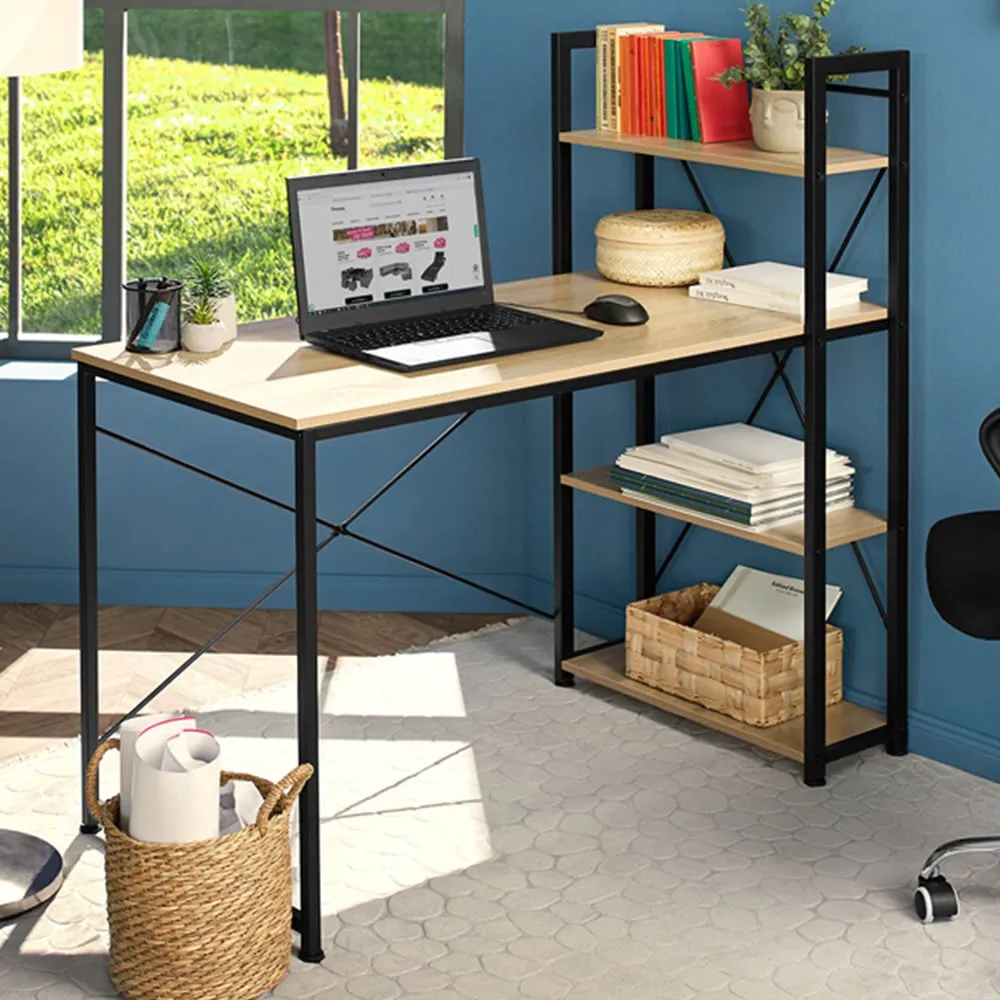 Hershey 3 Compartment Desk - Oak Sonoma image