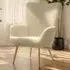 Hygge Padded Armchair - Cream, Boucle