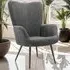 Hygge Wide Corduroy Armchair - Grey