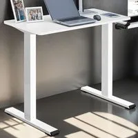 Idun Height Adjustable Desk Frame - White