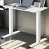 Idun Height Adjustable Desk Frame - White