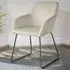 Jeane Dining Chair - Cream, Velvet