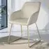 Jeane Dining Chair - Cream, Velvet