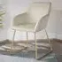 Jeane Set of 2 Dining Chairs - Cream, Velvet