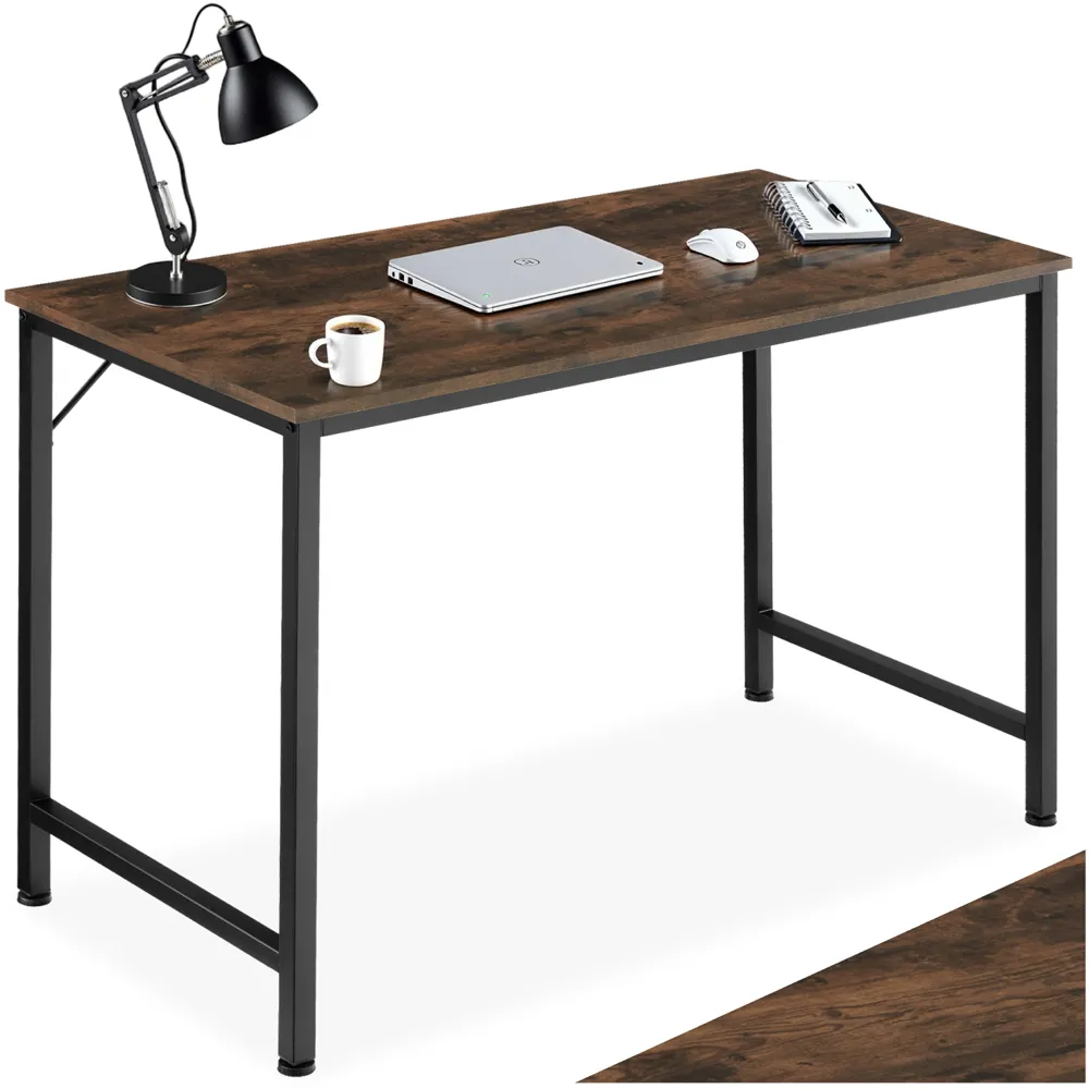 Jenkins Office Desk - Brown, Dark Wood