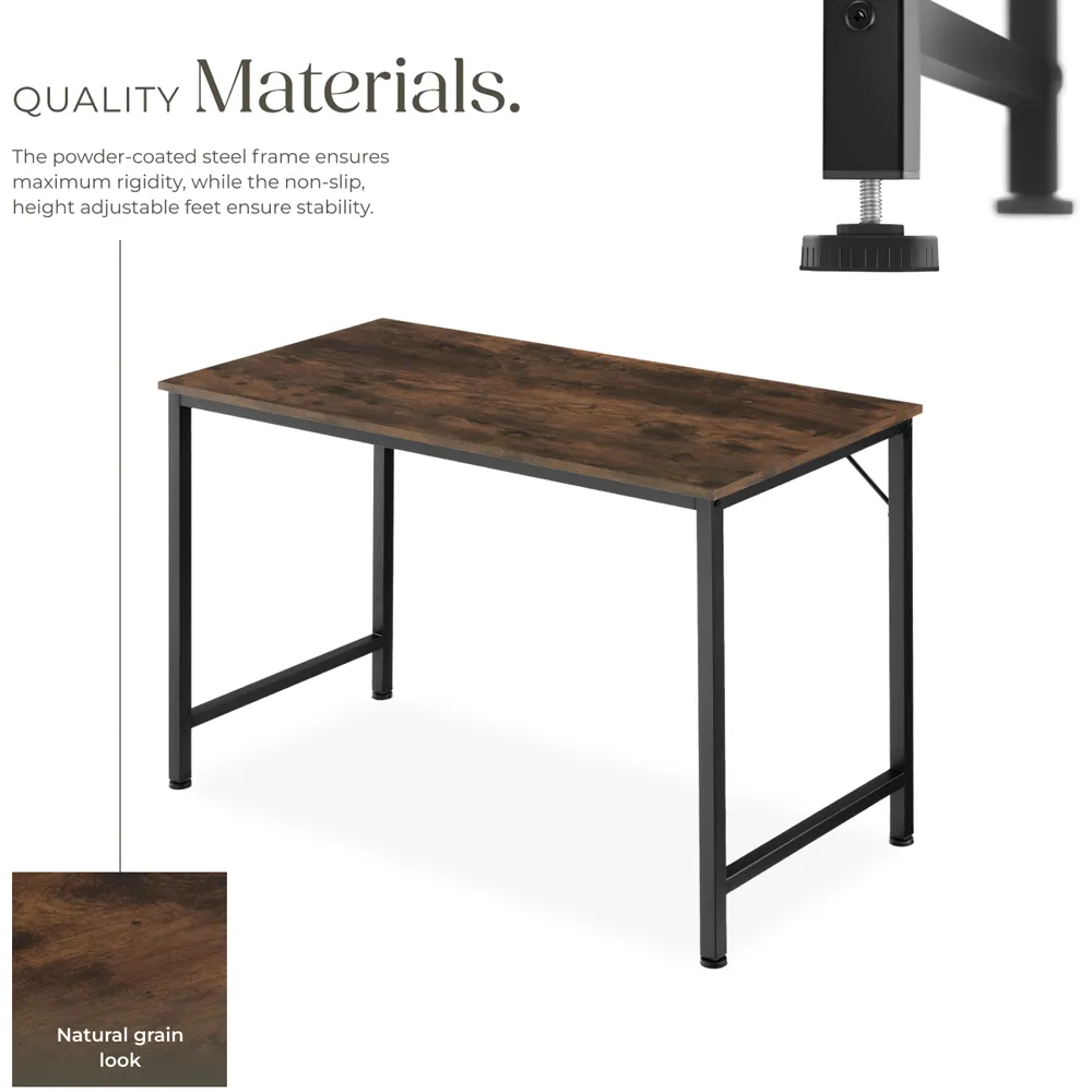 Jenkins Office Desk - Brown, Dark Wood