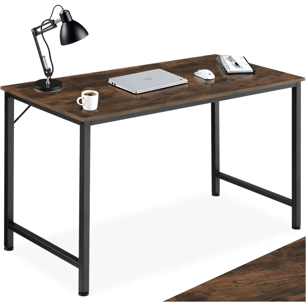 Jenkins Office Desk - Brown, Dark Wood