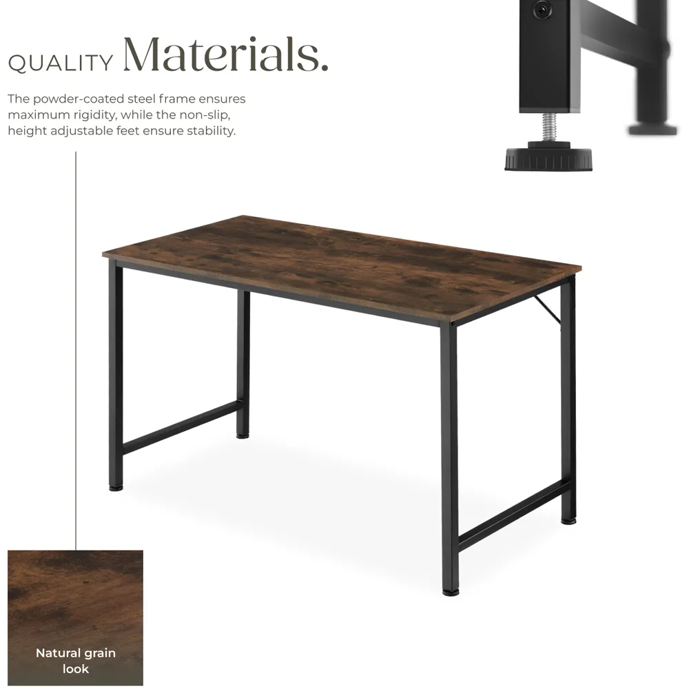 Jenkins Office Desk - Brown, Dark Wood