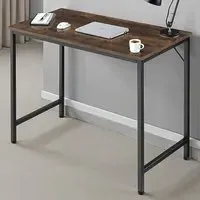 Jenkins Office Desk - Brown, Dark Wood
