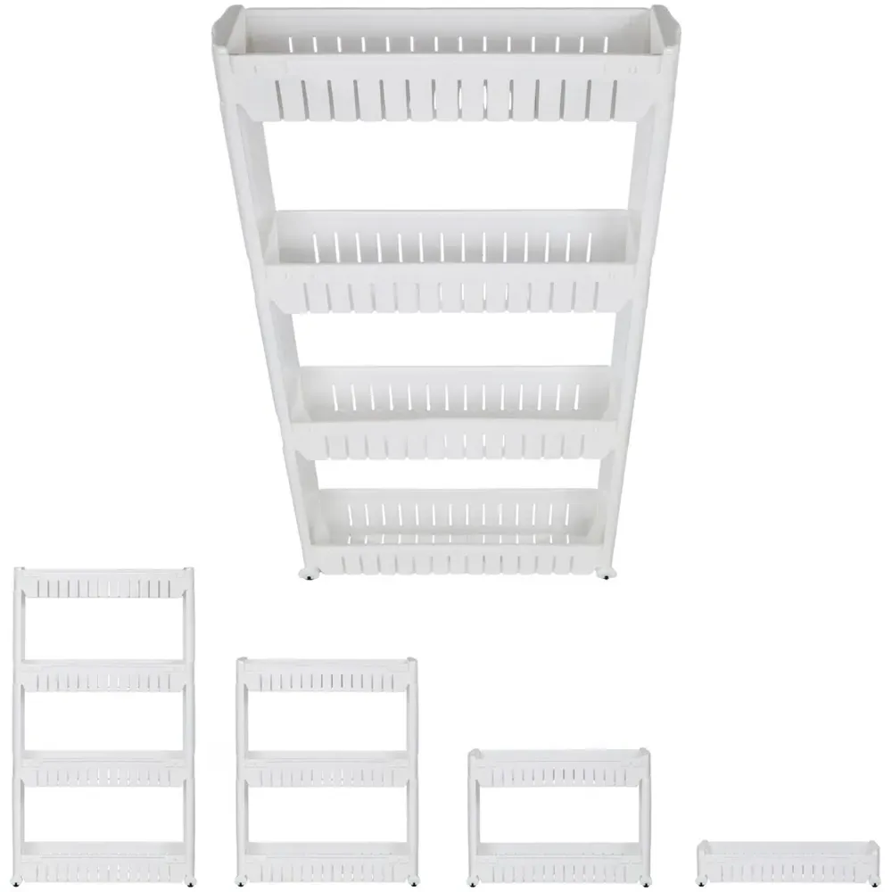 Joe 4 Shelf Alcove Storage Shelf - White