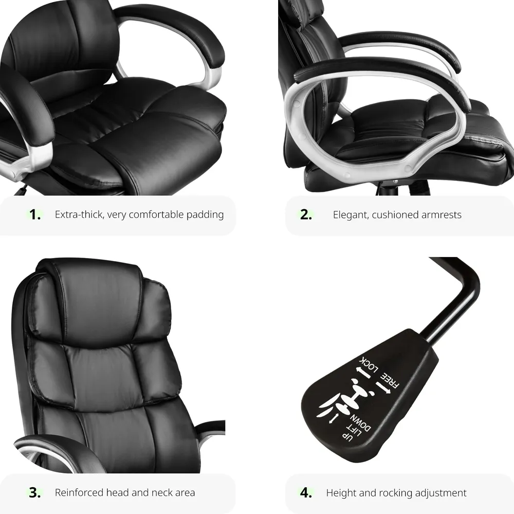 Jonas Height Adjustable Office Chair - Black