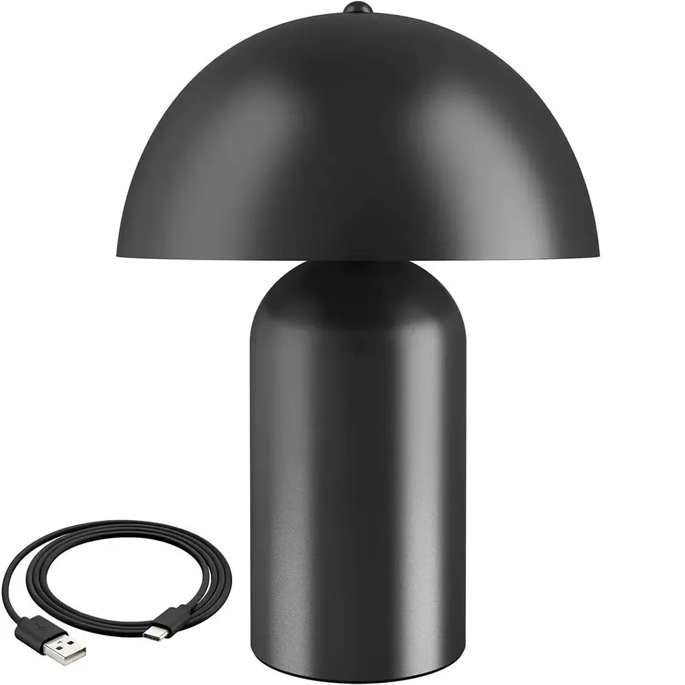 Kade Battery Powered Table Lamp - Black, Steel image