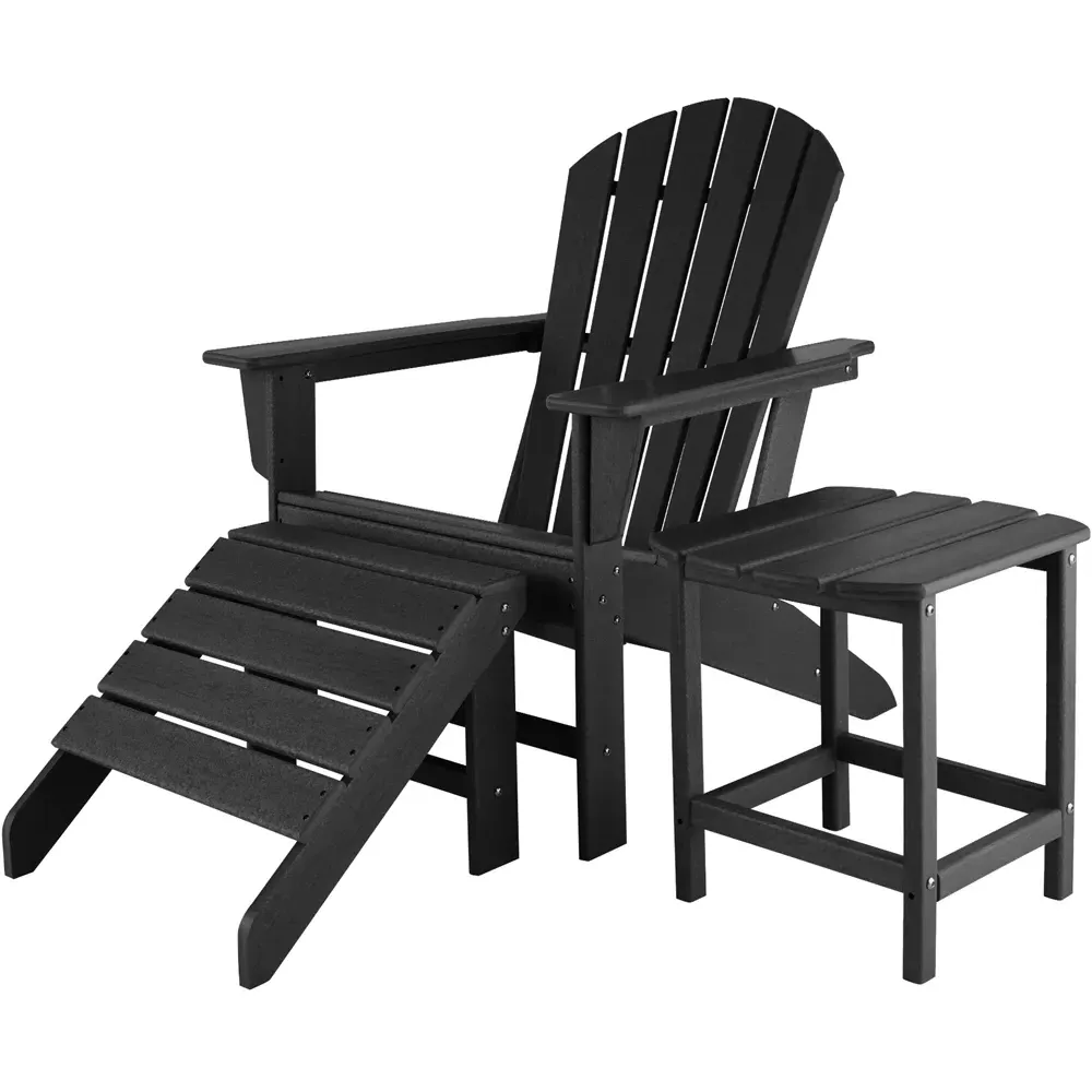 Kamala Side Table - Black, Wood Look