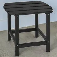 Kamala Side Table - Black, Wood Look