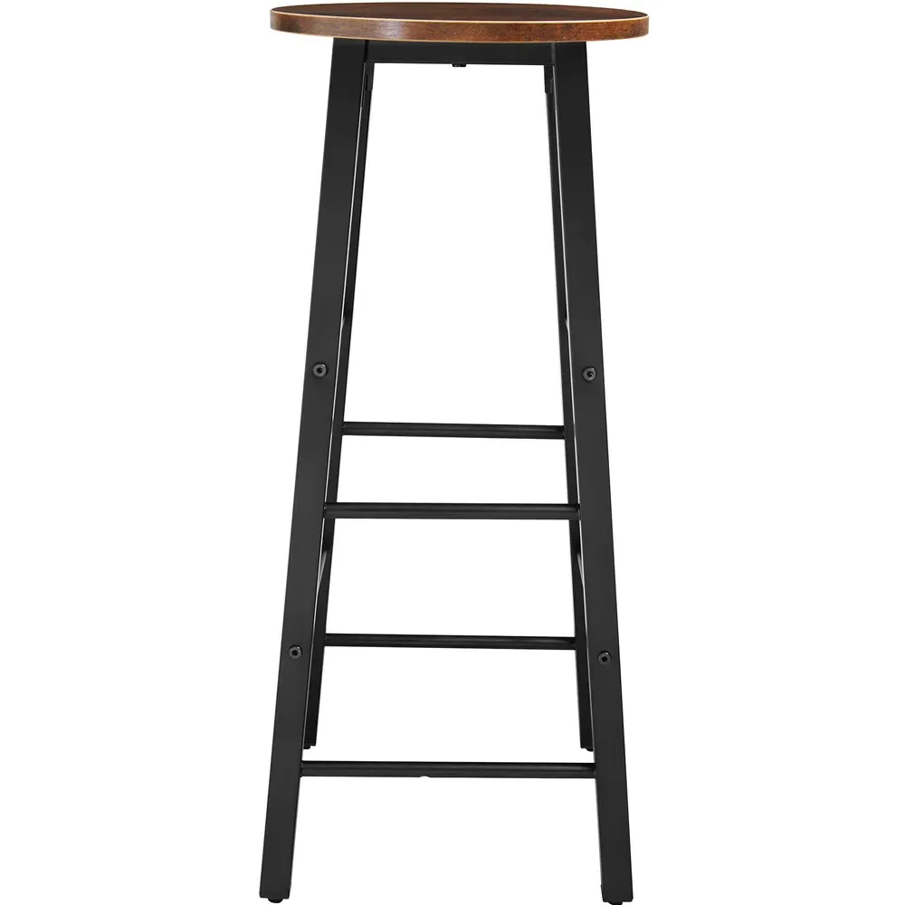 Keynes Set of 2 Bar Stools - Dark Wood