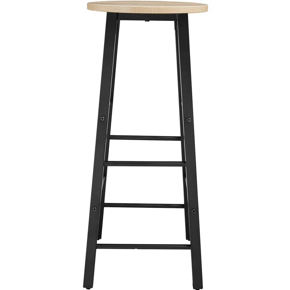 Keynes Set of 2 Bar Stools - Light Oak Sonoma
