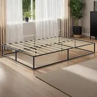Kyoto Double Steel Bed Frame - Black