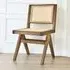Lizzy Light Oak Rattan Backrest Accent Chair Set of 6 - Brown