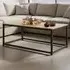 Lynch Oak Sonoma Rectangular Coffee Table - Brown, Steel