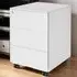 Magna 3 Drawer Lockable Chest of Drawers - White, Steel