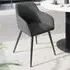 Marilyn Padded Dining Chair - Anthracite, Corduroy