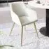 Marilyn Padded Dining Chair - Cream, Corduroy