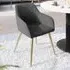 Marilyn Padded Dining Chair - Grey, Corduroy
