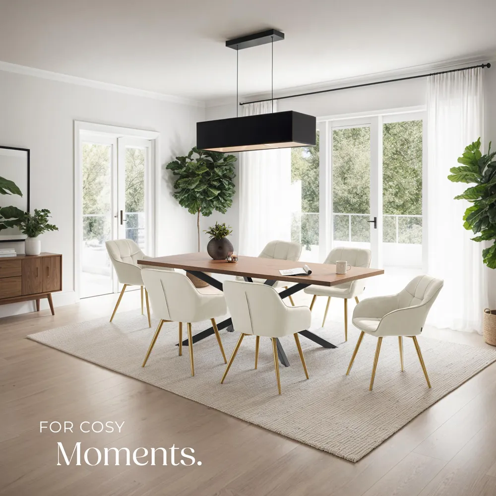 Marilyn Quilted Velvet Chair - Cream