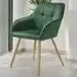 Marilyn Quilted Velvet Chair - Dark Green