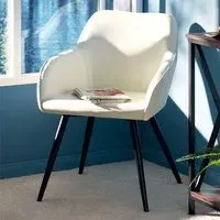 Marilyn Set of 4 Padded Chairs - Cream