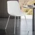 Mave Set of 2 Dining Chairs - White, Chrome