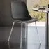 Mave Set of 2 Ergonomic High Backrest Dining Chairs - Black, Chrome
