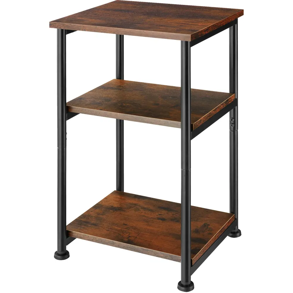 Memphis 2 Shelf Side Table - Brown, Wood