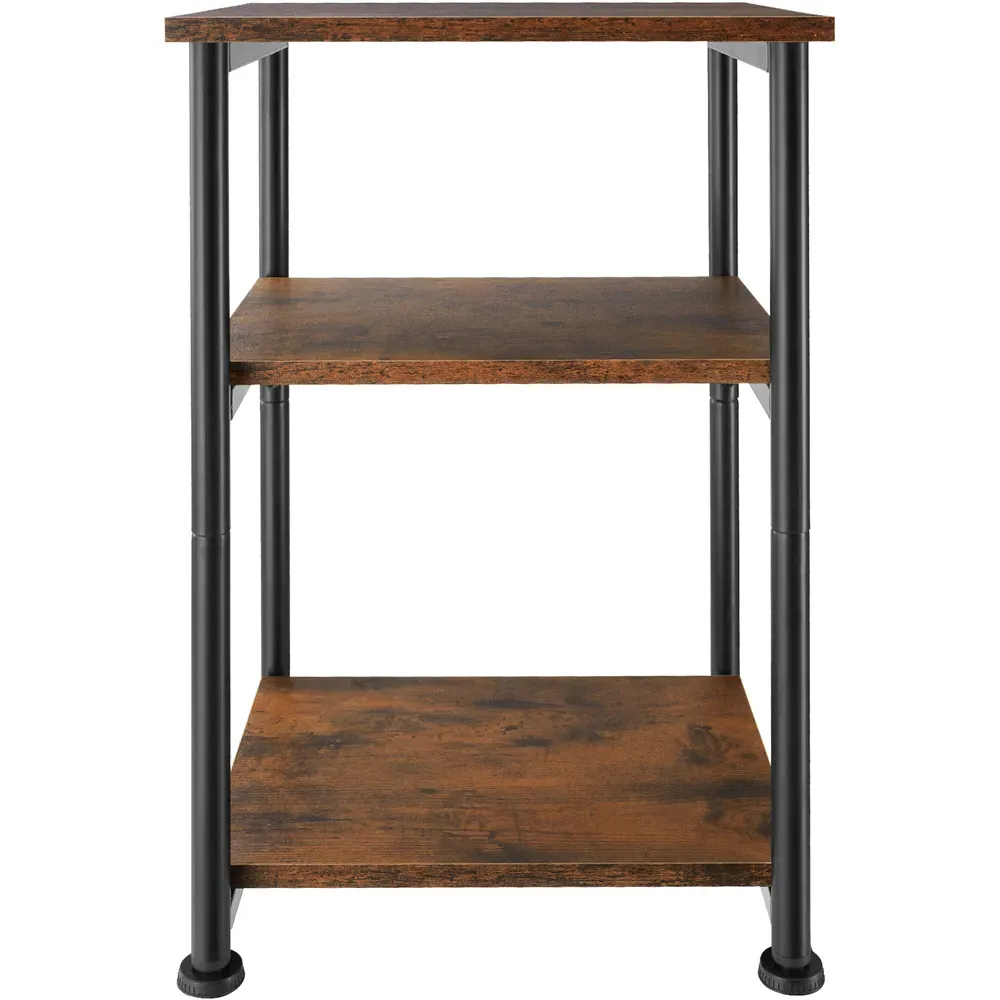 Memphis 2 Shelf Side Table - Brown, Wood