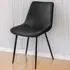 Monroe Set of 6 Dining Chairs - Black, Velvet
