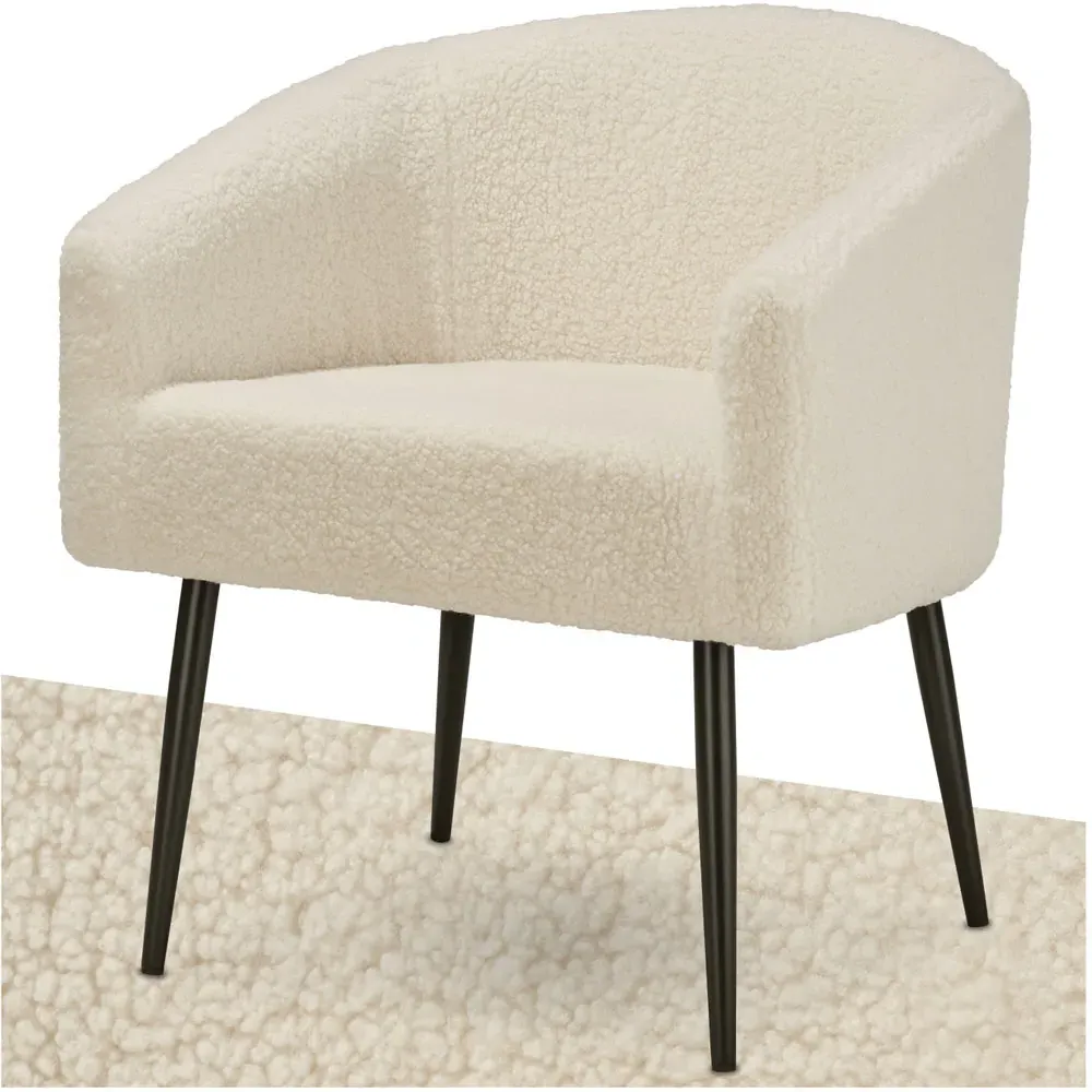 Mysig Armchair - Cream, Boucle