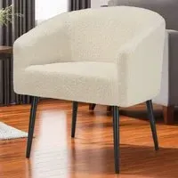Mysig Armchair - Cream, Boucle