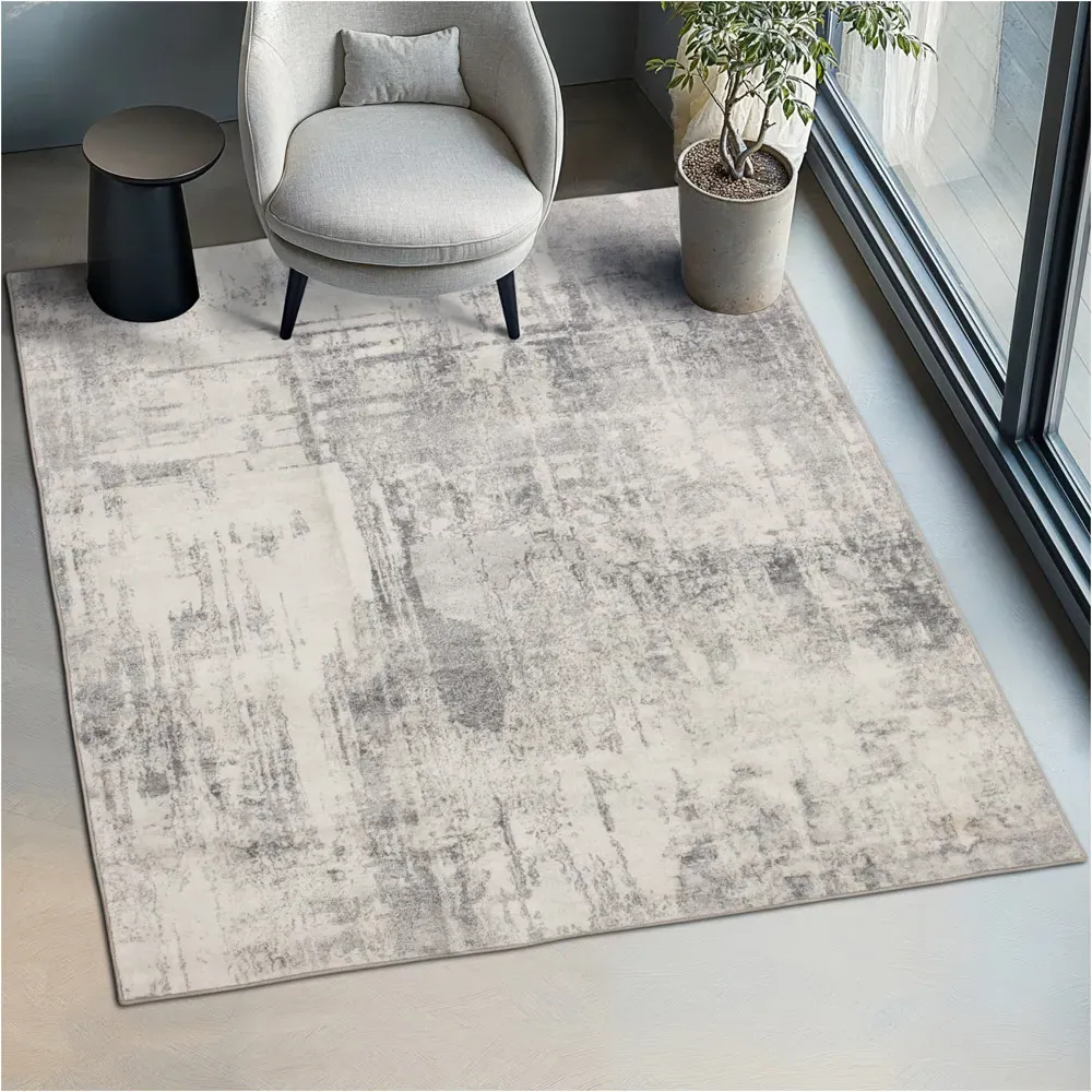 Nadira Non Slip Washable Rug - Cream