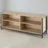 Navan 4 Shelf TV Unit with Cable Cutouts - Light Oak Sonoma