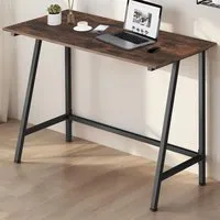 Newton Industrial Desk - Brown, Wood