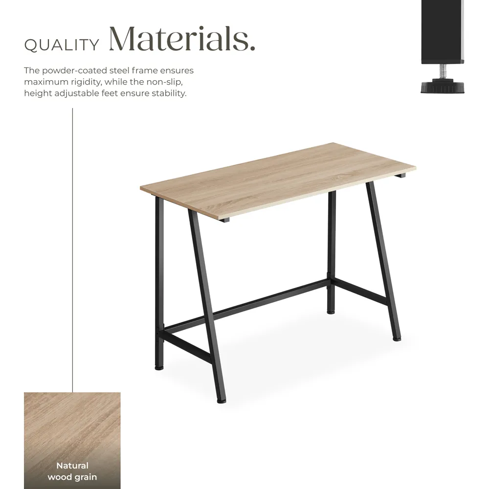 Newton Oak Sonoma Office Desk - Brown