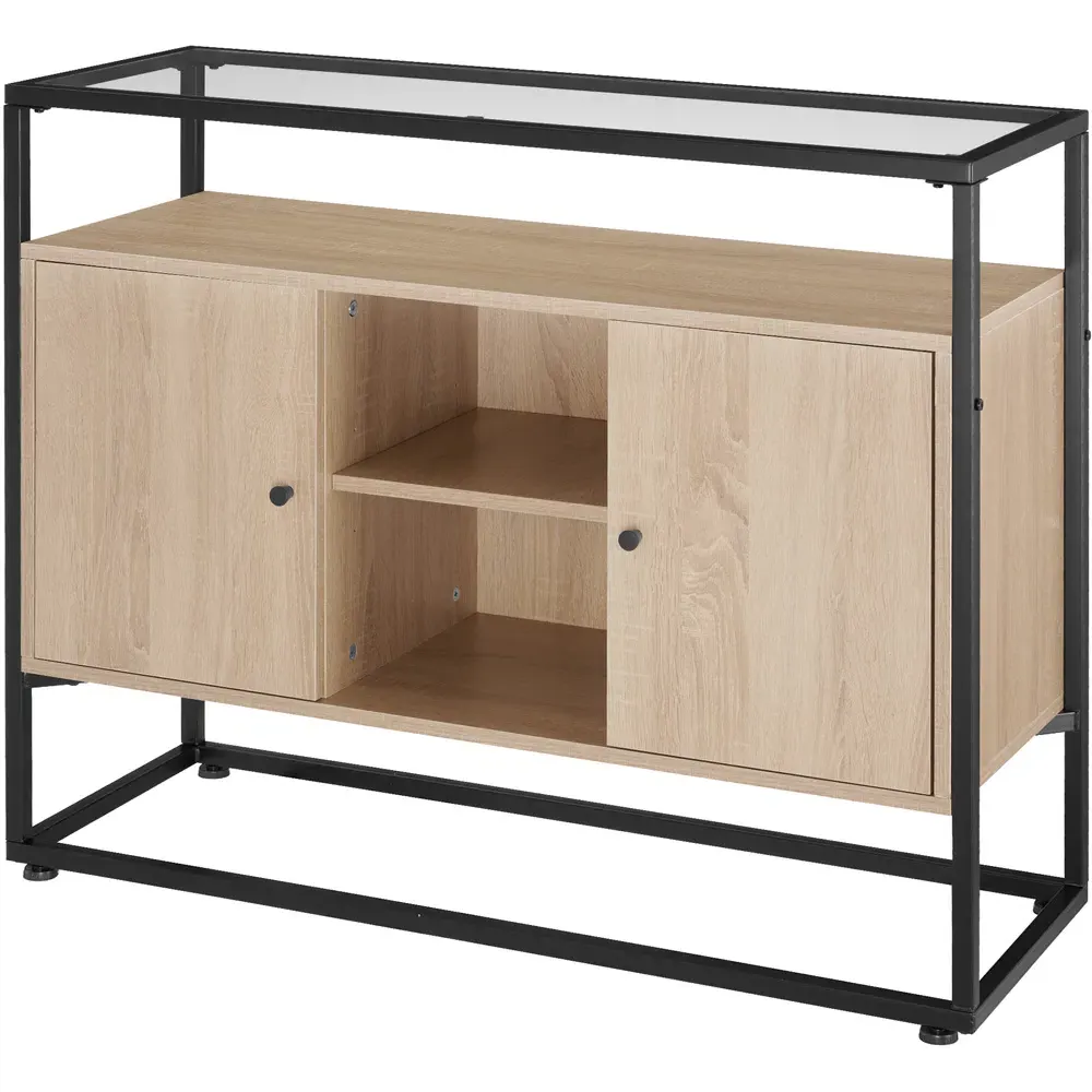 Oldham 2 Compartment Sideboard - Light Wood